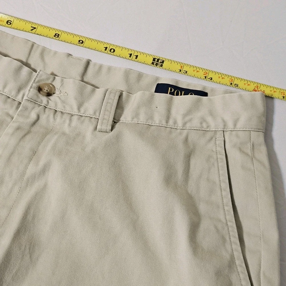 Polo Ralph Lauren Chino Golf Shorts  32  Pleated Twill Classic Pockets 9